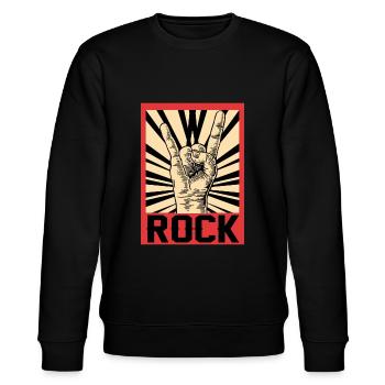 Rock - Stanley/Stella Unisex Bio-Sweatshirt CHANGER  - Schwarz - Vorne - Nik (191cm) & Marisol (170cm)