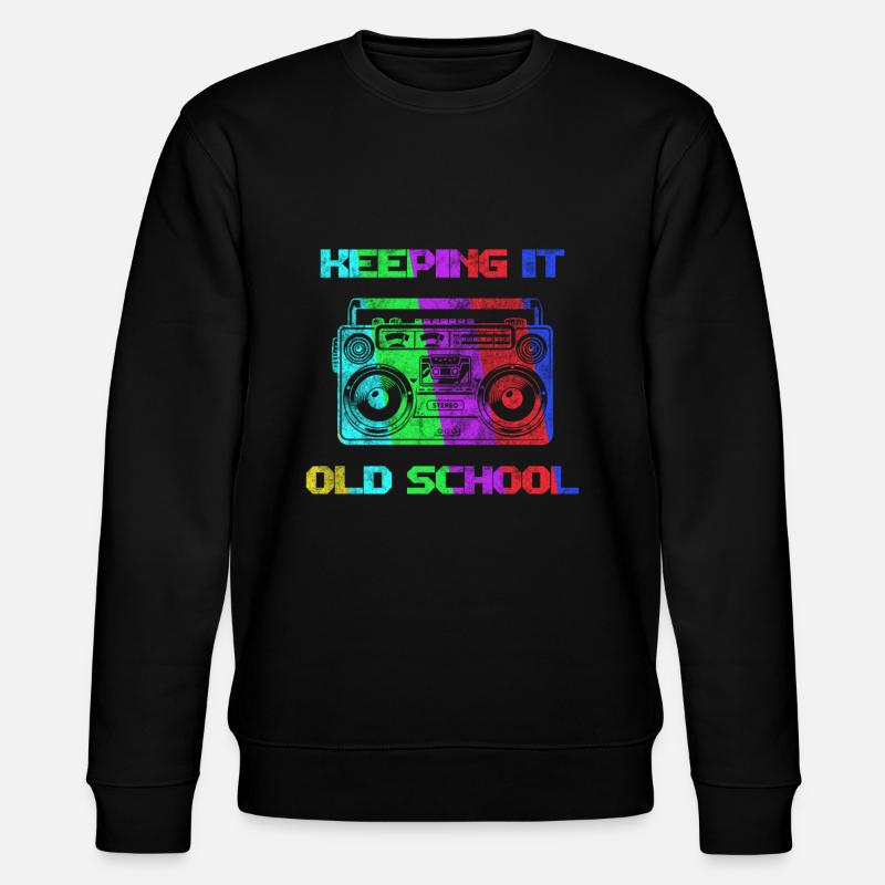 Old School - Stanley/Stella Unisex Bio-Sweatshirt CHANGER  - Schwarz