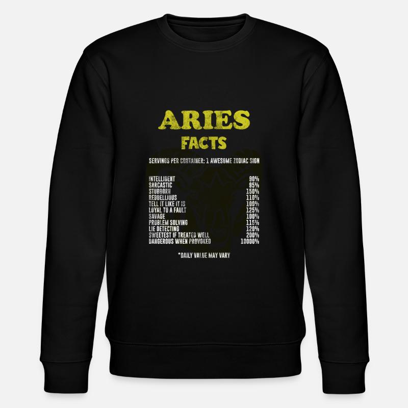 Widder - Stanley/Stella Unisex Bio-Sweatshirt CHANGER  - Schwarz