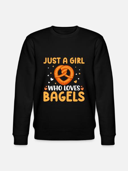 Bagel Essen Geschenk Bagel - Stanley/Stella Unisex Bio-Sweatshirt CHANGER - Schwarz