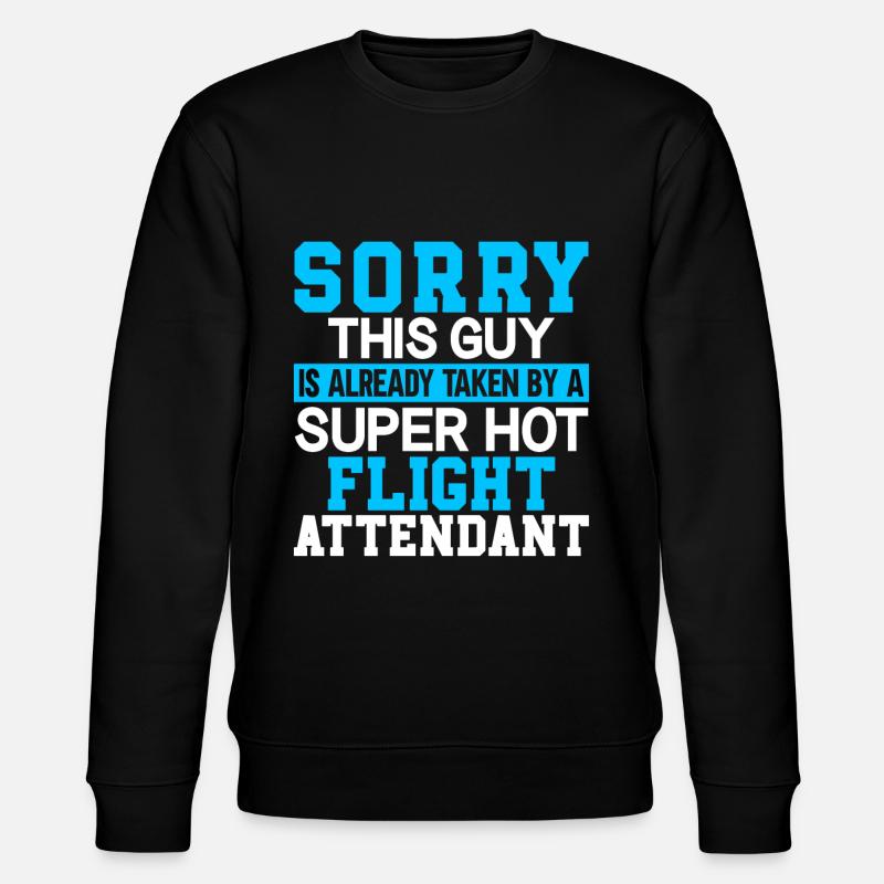Flight Attendant Stewardess Cabin Crew - Stanley/Stella CHANGER Unisex Organic Sweatshirt - black