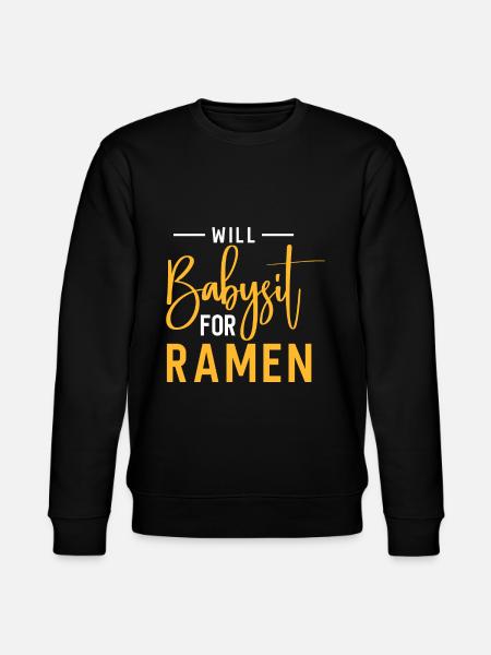 Babysitter Gift Babysitting Best Babysitter - Stanley/Stella CHANGER Unisex Organic Sweatshirt - black