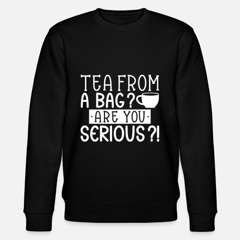 Teetrinker Teeliebhaber Geschenk Tee - Stanley/Stella Unisex Bio-Sweatshirt CHANGER  - Schwarz