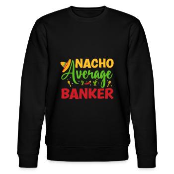 Bänker Bank Geld Banker - Stanley/Stella Unisex Bio-Sweatshirt CHANGER  - Schwarz - Vorne - Nik (191cm) & Marisol (170cm)