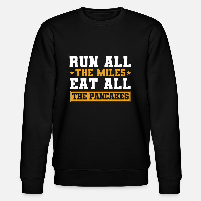 Pancake Lover Gift Pancake Saying - Stanley/Stella CHANGER Unisex Organic Sweatshirt - black