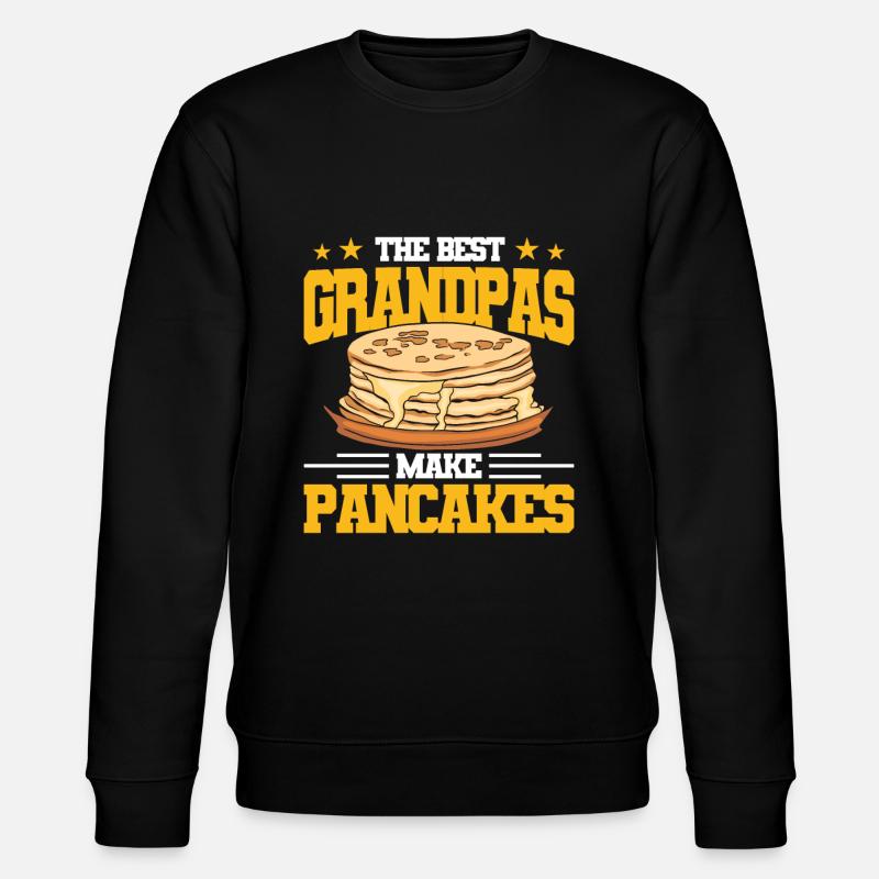 Pancake Lover Gift Pancake Saying - Stanley/Stella CHANGER Unisex Organic Sweatshirt - black