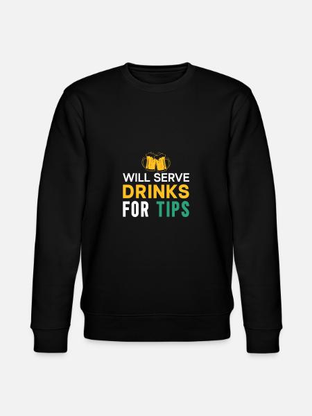 Bartender Gift Mixologist Saying Bar - Stanley/Stella CHANGER Unisex Organic Sweatshirt - black