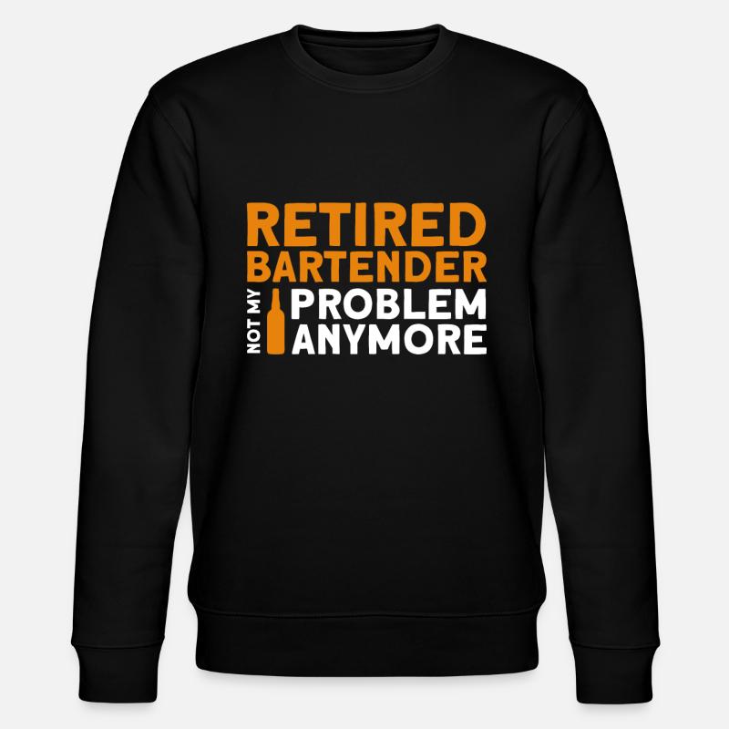 Barkeeper Geschenk Mixologist Spruch Bar - Stanley/Stella Unisex Bio-Sweatshirt CHANGER  - Schwarz