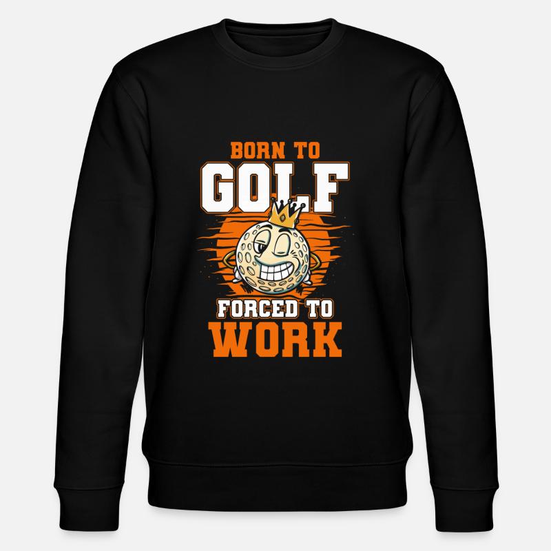 Golf Geschenk für Golfer - Stanley/Stella Unisex Bio-Sweatshirt CHANGER  - Schwarz
