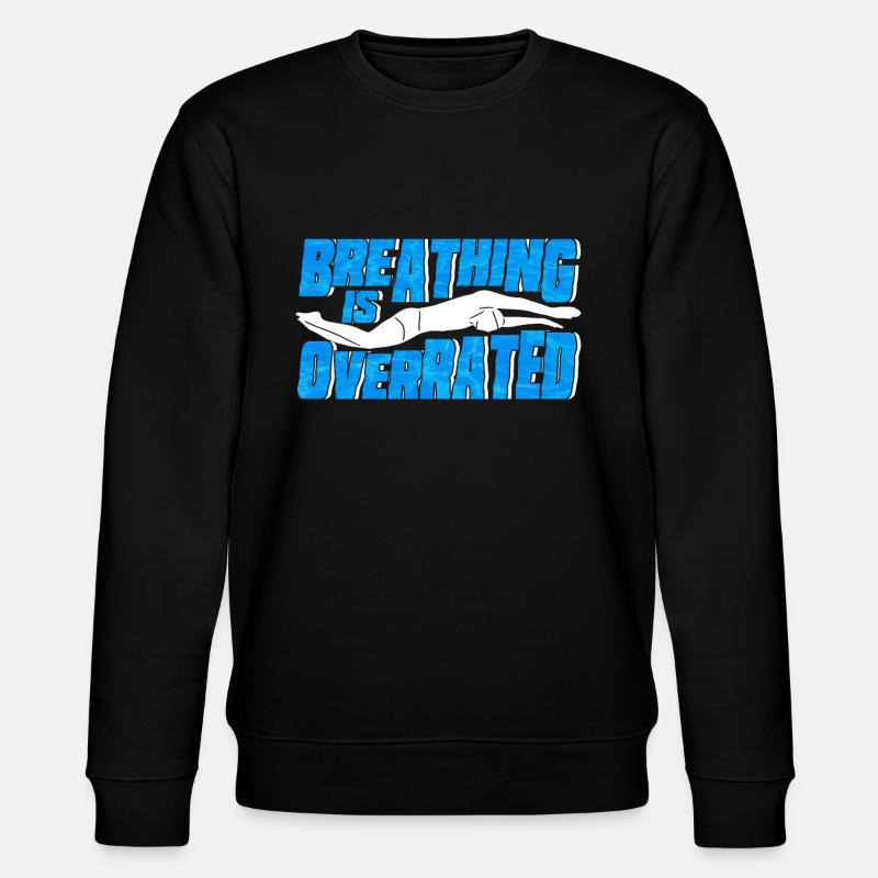 Nageur cadeau nageur disant natation - Sweat bio CHANGER Stanley/Stella Unisexe - noir