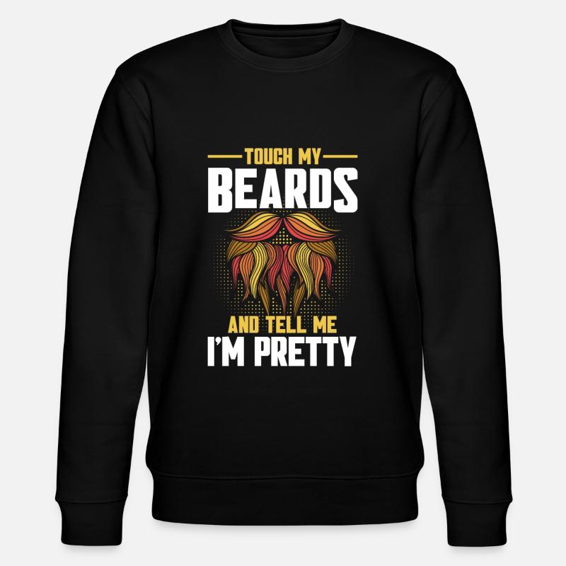 Bärte Spruch Lustiges Bartgeschenk Bart - Stanley/Stella Unisex Bio-Sweatshirt CHANGER  - Schwarz