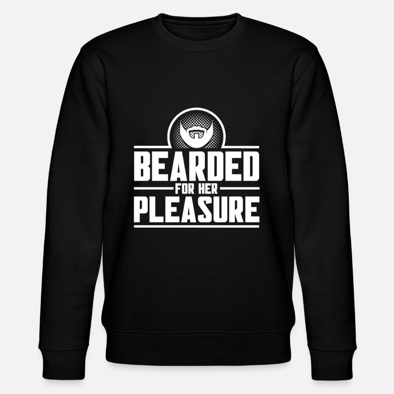 Bärte Spruch Lustiges Bartgeschenk Bart - Stanley/Stella Unisex Bio-Sweatshirt CHANGER  - Schwarz