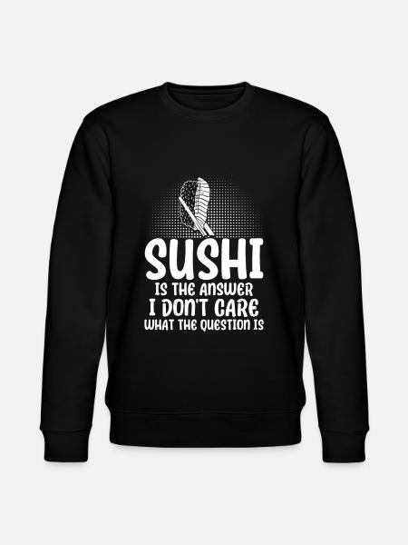 Sushi Gift Rice Sweet Sushi - Stanley/Stella CHANGER Unisex Organic Sweatshirt - black