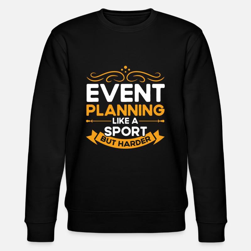 Eventplaner Hochzeitsplaner Event Manager - Stanley/Stella Unisex Bio-Sweatshirt CHANGER  - Schwarz
