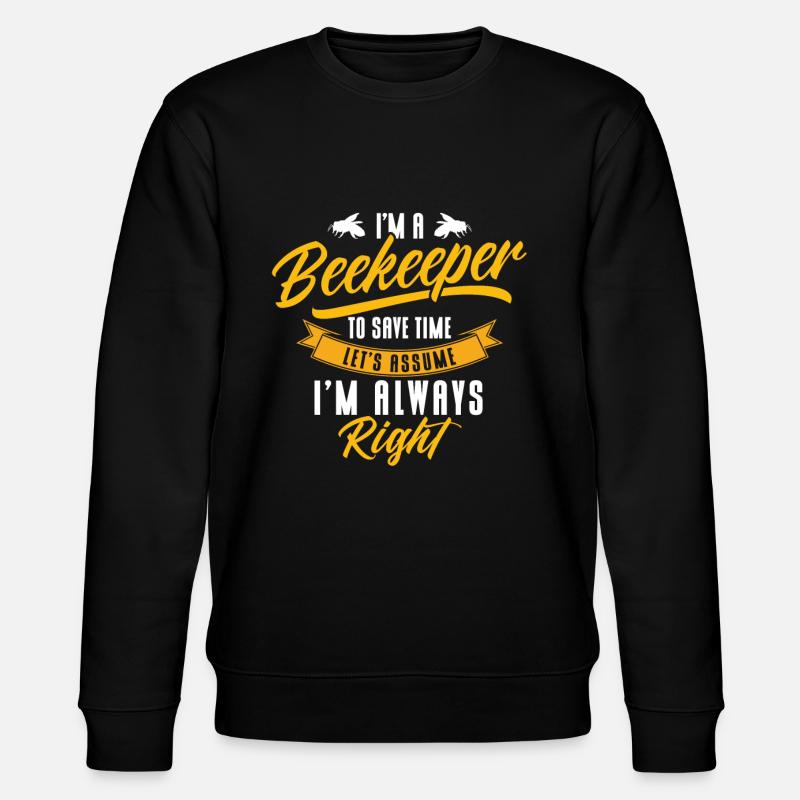 Beekeeping Beekeepers Bees Honey Beekeepers - Stanley/Stella CHANGER Unisex Organic Sweatshirt - black