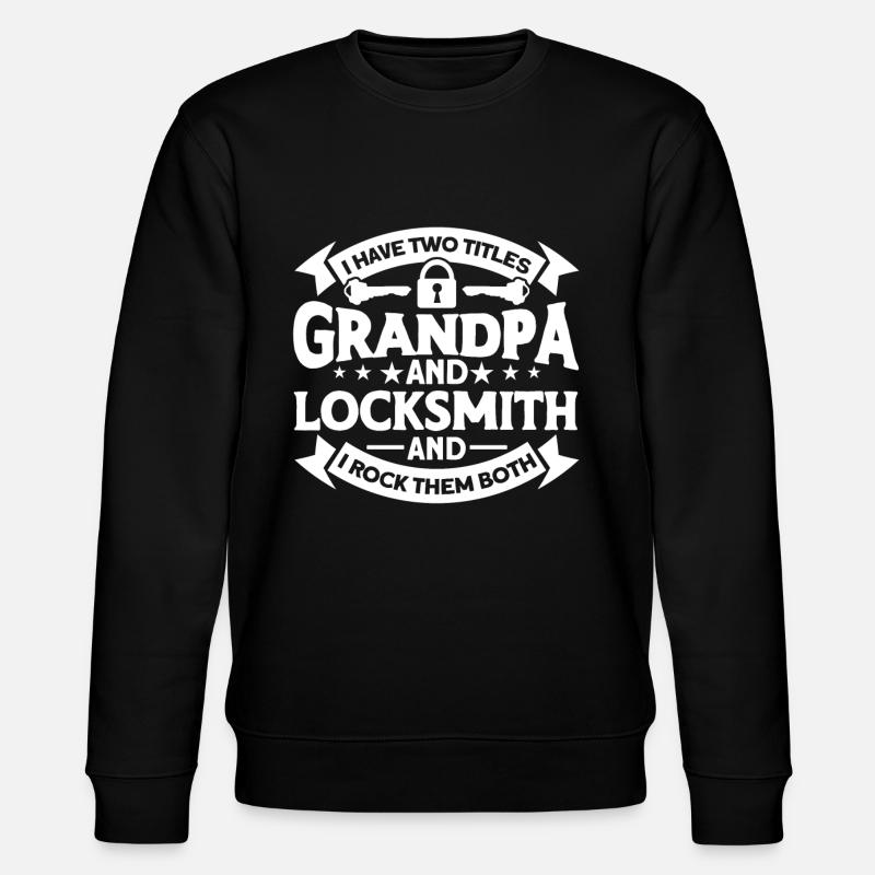Locksmith Lock Picking Employee Locksmith - Stanley/Stella CHANGER Unisex Organic Sweatshirt - black
