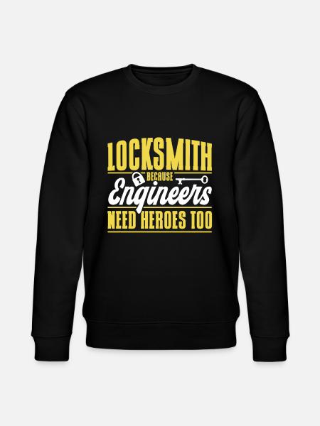 Locksmith Lock Picking Employee Locksmith - Stanley/Stella CHANGER Unisex Organic Sweatshirt - black
