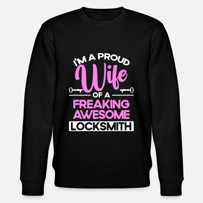 Locksmith lock picking employee locksmith shop - Stanley/Stella CHANGER Unisex Organic Sweatshirt - black
