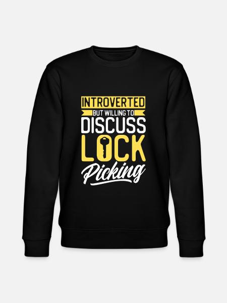 Locksmith Lock Picking Employee Locksmith - Stanley/Stella CHANGER Unisex Organic Sweatshirt - black