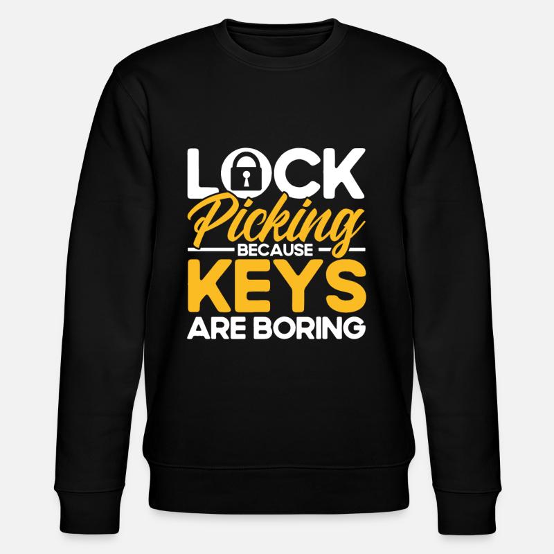 Locksmith Lock Picking Employee Locksmith - Stanley/Stella CHANGER Unisex Organic Sweatshirt - black