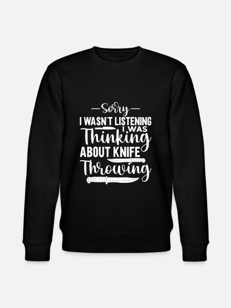 Messerwurfscheibe Geschenk Messerwerfer - Stanley/Stella Unisex Bio-Sweatshirt CHANGER - Schwarz