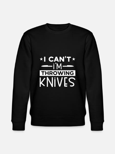 Messerwurfscheibe Geschenk Messerwerfer - Stanley/Stella Unisex Bio-Sweatshirt CHANGER - Schwarz