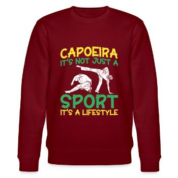 Capoeira Cadeau Brésil Arts Martiaux Capoeira - Sweat bio CHANGER Stanley/Stella Unisexe - bordeaux - Devant - Nik (191cm) & Marisol (170cm)