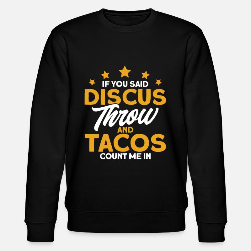 Diskuswerfen Diskuswerfer Geschenk - Stanley/Stella Unisex Bio-Sweatshirt CHANGER  - Schwarz