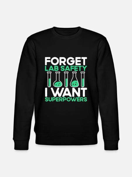 Chemistry Gift Scientist Chemist - Stanley/Stella CHANGER Unisex Organic Sweatshirt - black