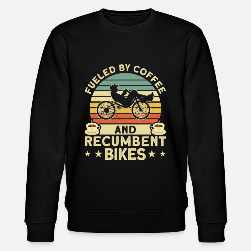 Liegerad Liegeradfahrer Radfahrer - Stanley/Stella Unisex Bio-Sweatshirt CHANGER  - Schwarz