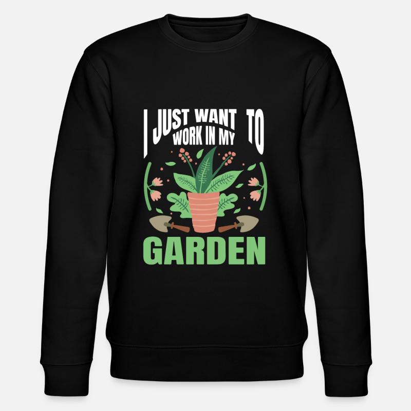 Jardinage végétal Jardinier Architecte paysagiste - Sweat bio CHANGER Stanley/Stella Unisexe - noir