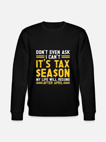 Tax Season Cpa Accountant Gift Tax Day - Stanley/Stella CHANGER Unisex Organic Sweatshirt - black