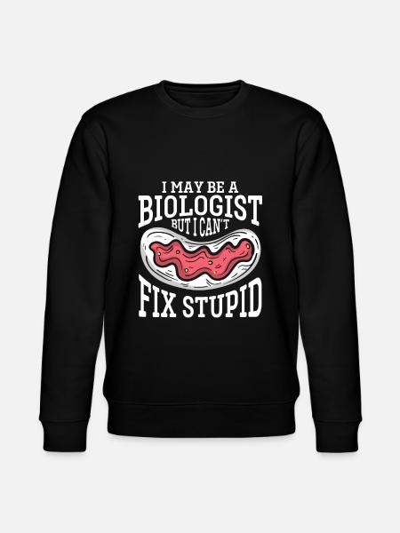 Biology Gift Biologist - Stanley/Stella CHANGER Unisex Organic Sweatshirt - black