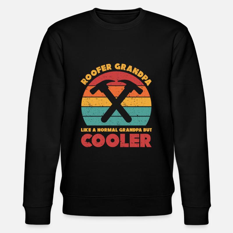 Couvreur Cadeau Travail Artisan Couvreur - Sweat bio CHANGER Stanley/Stella Unisexe - noir