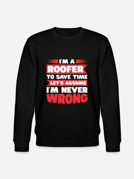 Dachdecker Geschenk Arbeit Handwerker Dachdecker - Stanley/Stella Unisex Bio-Sweatshirt CHANGER - Schwarz