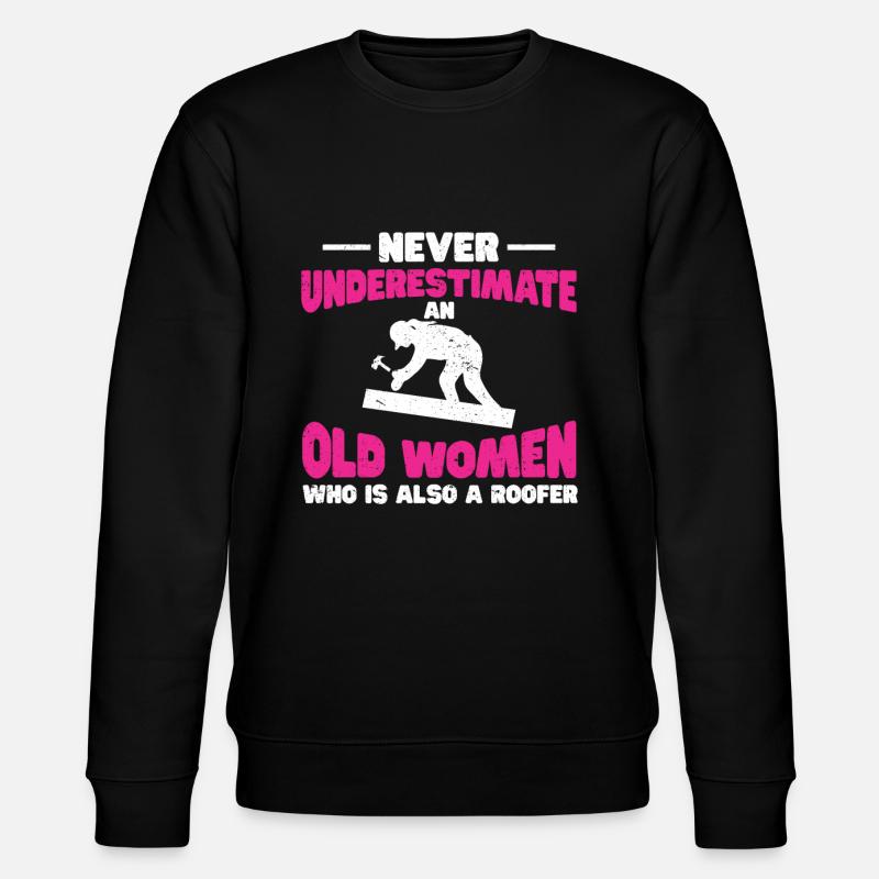 Dachdecker Geschenk Arbeit Handwerker Dachdecker - Stanley/Stella Unisex Bio-Sweatshirt CHANGER  - Schwarz