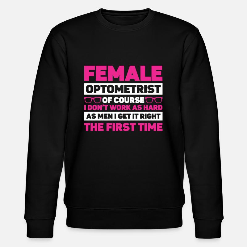 Optician Gift Optometry - Stanley/Stella CHANGER Unisex Organic Sweatshirt - black