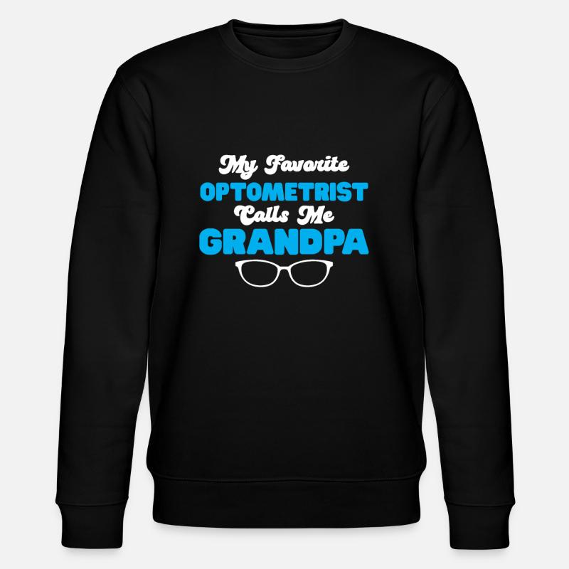 Optiker Geschenk Optometrie - Stanley/Stella Unisex Bio-Sweatshirt CHANGER  - Schwarz