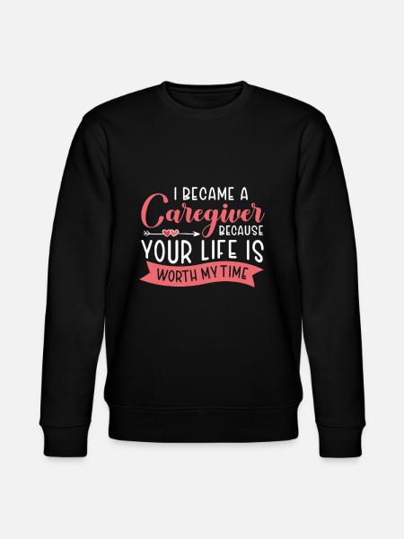 Caregiver Gift Nurse - Stanley/Stella CHANGER Unisex Organic Sweatshirt - black