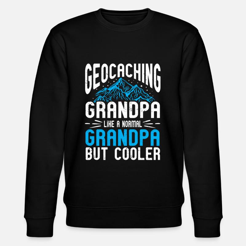Geocaching Geschenk Geocacher Geocache - Stanley/Stella Unisex Bio-Sweatshirt CHANGER  - Schwarz