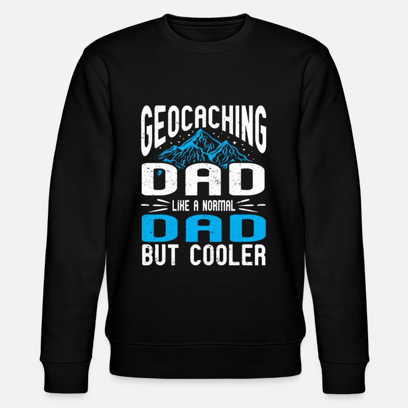 Geocaching Gift Geocacher Geocache - Stanley/Stella CHANGER Unisex Organic Sweatshirt - black