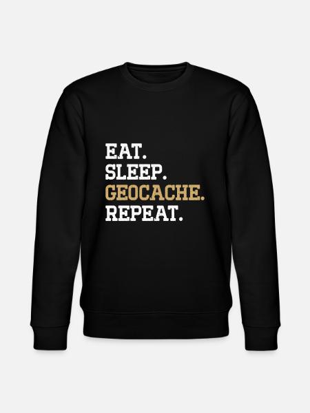 Geocaching Gift Geocacher Geocache - Stanley/Stella CHANGER Unisex Organic Sweatshirt - black