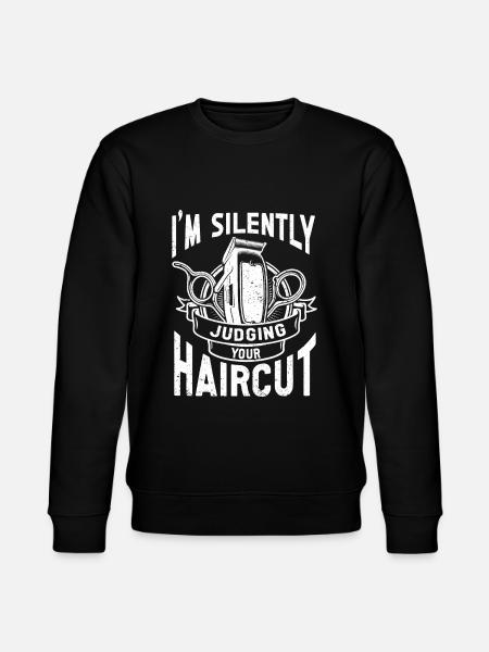 Sjov Frisør Gave Stylist Frisør - Stanley/Stella økologisk unisex-sweatshirt CHANGER - sort