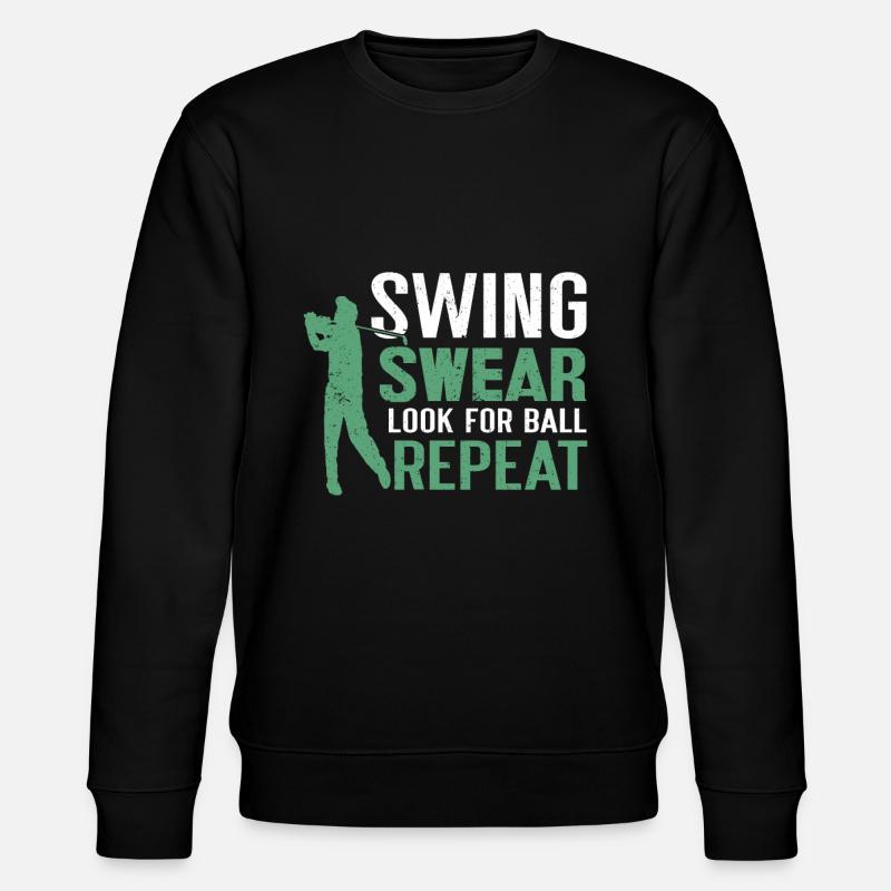 Golf Geschenk Für Golfer - Stanley/Stella Unisex Bio-Sweatshirt CHANGER  - Schwarz
