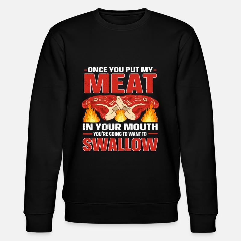 Grillgeschenk Grillen BBQ - Stanley/Stella Unisex Bio-Sweatshirt CHANGER  - Schwarz