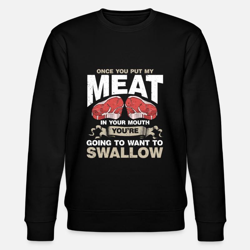 Grillgeschenk Grillen BBQ - Stanley/Stella Unisex Bio-Sweatshirt CHANGER  - Schwarz