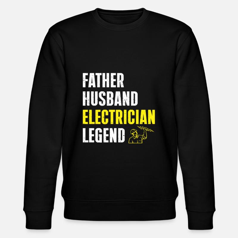 Elektriker Geschenk - Stanley/Stella Unisex Bio-Sweatshirt CHANGER  - Schwarz
