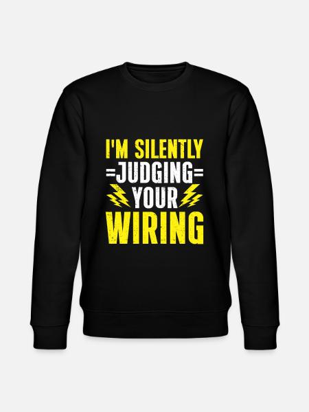 Electrician Gift - Stanley/Stella CHANGER Unisex Organic Sweatshirt - black