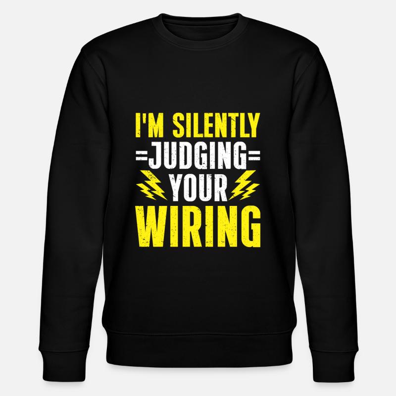 Elektriker Geschenk - Stanley/Stella Unisex Bio-Sweatshirt CHANGER  - Schwarz