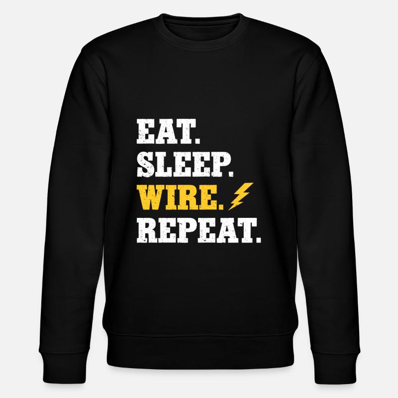 Elektriker Geschenk - Stanley/Stella Unisex Bio-Sweatshirt CHANGER  - Schwarz